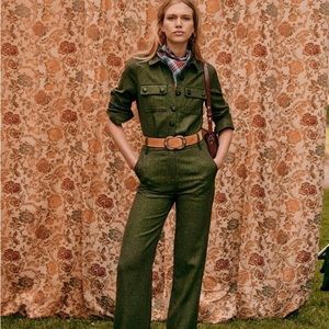 Sezane Wool Brooklyn Jumpsuit size 34